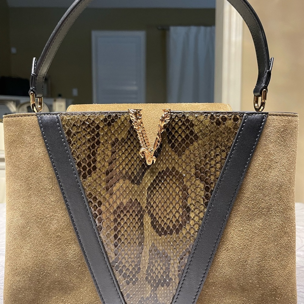 Versace Virtus Python Handbag - Authentic - Picture 5 of 11